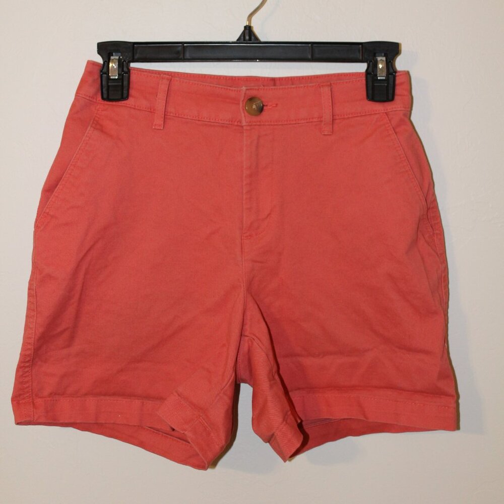 Amazon Essentials Women's Mid-Rise Shorts Size 0 in Coral Pink